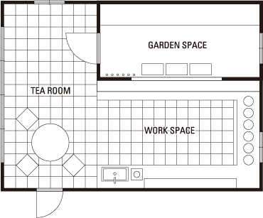 Select Plan plan B ガーデンスペース＋ティールーム＋ワークスペース