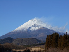 富士山に積雪