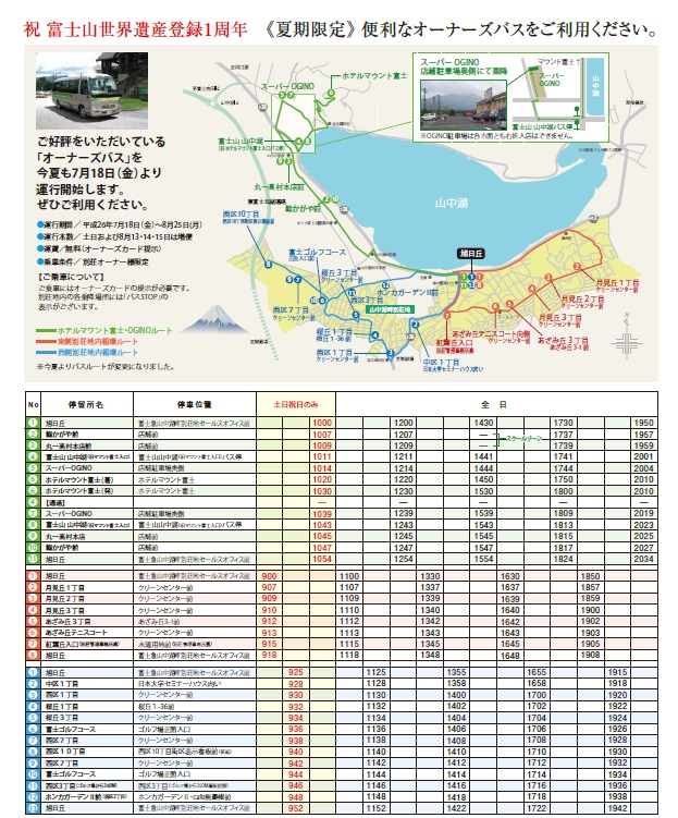 安い 富士山 山中湖 バス