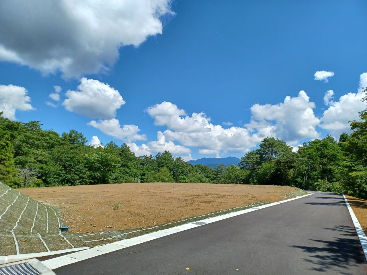 東西に連なる森を借景に陽だまりが広がるプライベートテラス(西区1丁目33番地)
